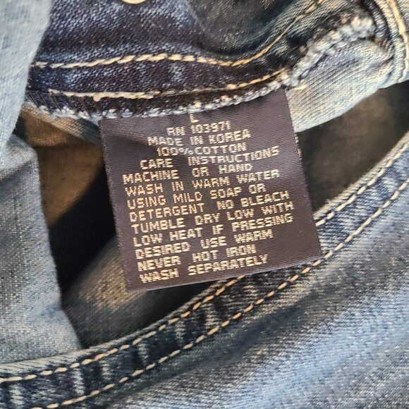 Vintage Canal Jeans Denim Cotton Overalls Large Streetwear Y2K Grunge - Picture 3 of 11